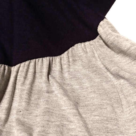 éloges Navy, Gray & White, Color Block Long-Sleeve Maxi Dress 3X ExtraTall - Picture 3 of 8